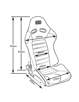 Bucketseat Sport adjustable 