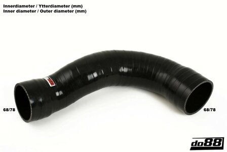 HD Silicon Intercooler inlet hose Volvo S60 / V60 / V70N / XC70 / S80 / XC60 Diesel D5 2.4D 2009-2013