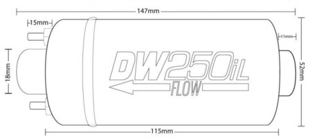 Deatschwerks DW250il 255Lph in-line Fuel Pump