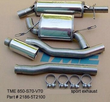 TME Sport Exhaust Volvo 850 / S70 / V70 Turbo 1994-99