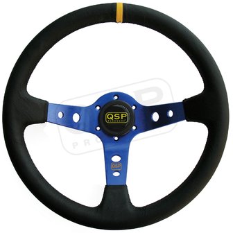 Leather Steering Wheel 90mm Depth.