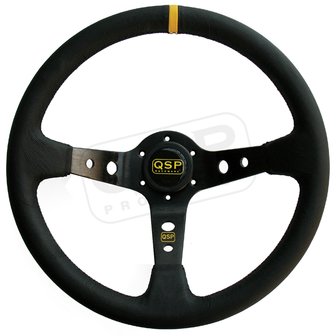 Leather Steering Wheel 90mm Depth.