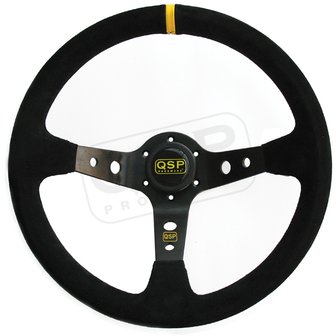 Suede Steering Wheel 90mm Depth.