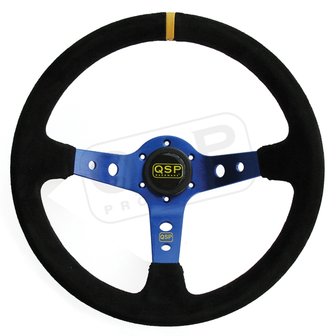 Suede Steering Wheel 90mm Depth.