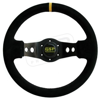 Suede Steering Wheel 65mm Depth.