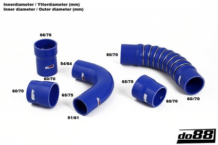 Silicon Turbo Hoses - Volvo 240 Turbo 1981-84