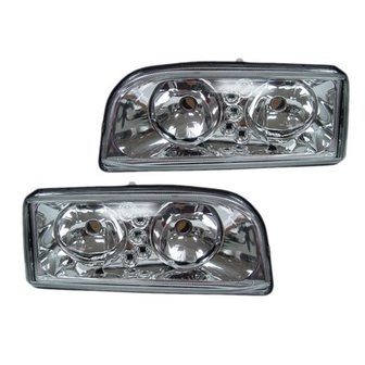 Clear Chrome Headlamps - Volvo 850  1994-96