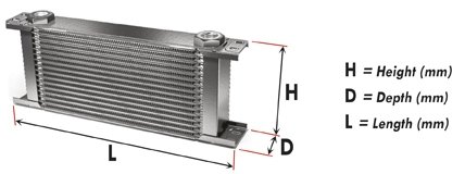 Proline 210mm Oilcooler 10 Rows