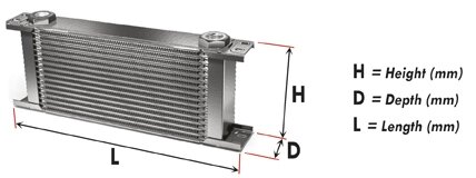 Proline 210mm Oilcooler 25 Rows