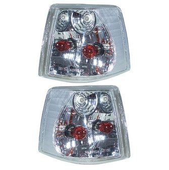 Front Indicators Clear / Chrome - Volvo 850  1994-96