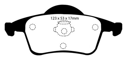 EBC Brakepads Rear Axle Volvo S60 / V70N / S80  2000-04