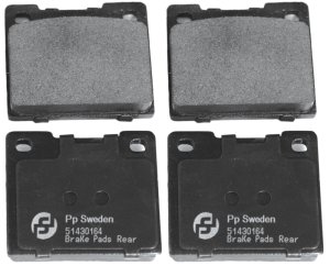 Brakepads Rear Volvo 140 / 164 / P1800