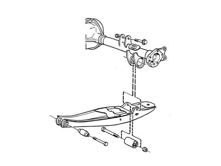 IPD Front Trailing Arm Bushings Rearaxle - Volvo 240 / 260