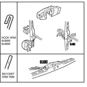 Flexwiper Blade - Volvo 850 / S40 / V40 / S70 / V70 / C70