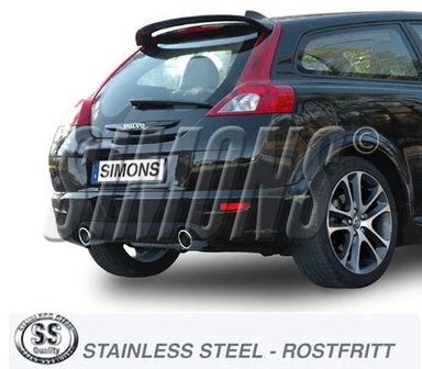 Simons Sport Exhaust Volvo C30 T5  2007-09