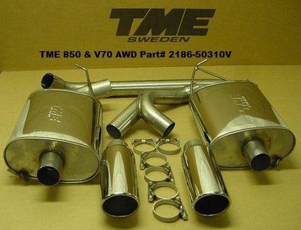 TME Sport Exhaust Volvo 850 / S70 / V70 / XC70 AWD 1997-00