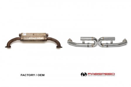 Porsche 997 (II) Center Muffler Bypass X-pipe 2009-11