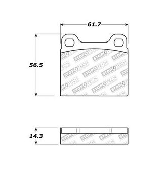 StopTech Brakepads Rear Axle Volvo 850 / S70 / C70 / V70