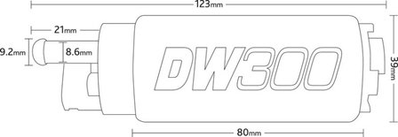 DeatschWerks DW300 in-tank 340 Lph E85 safe fuel pump