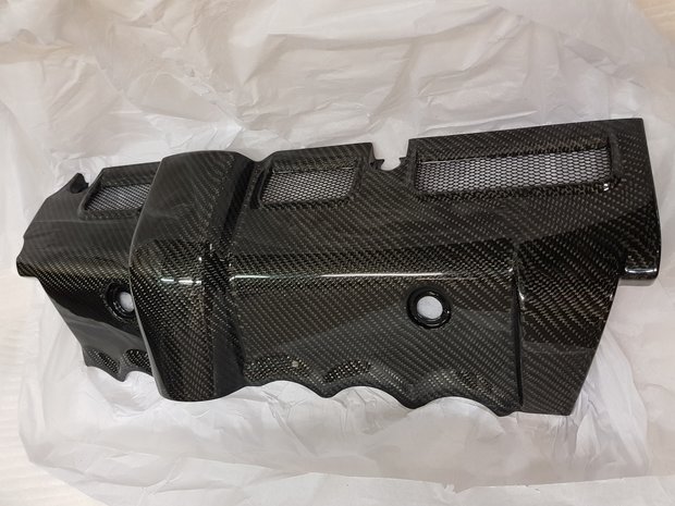 Carbonfiber motor afdekplaat Volvo S60R & V70R 2004-2007