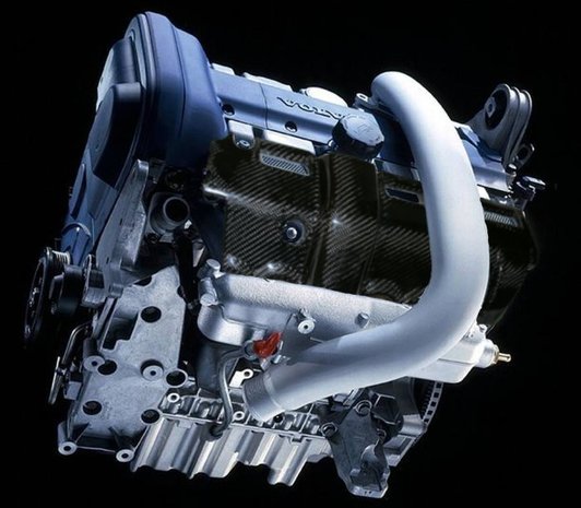 Carbonfiber enginecover Volvo S60R & V70R 2004-2007