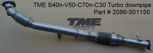 TME Performance Downpipe Volvo C30 / C70 II / S40 II / V50 T5 FWD+AWD