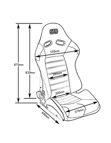 Bucketseat Sport adjustable 