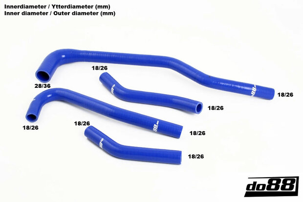 Heater Hoses Saab 9000 1992-98