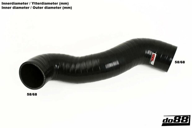 HD Silicon Intercooler inlet hose Volvo S60 / V70N / XC70 / XC90 Diesel D5 2.4D 2005-09