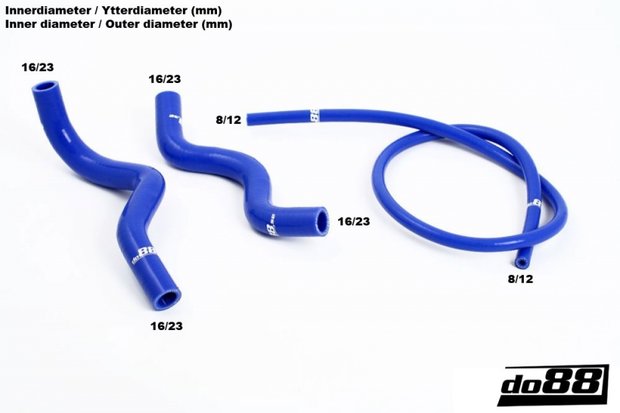 Silicon Coolant Hoses Complement - Volvo 240 NA