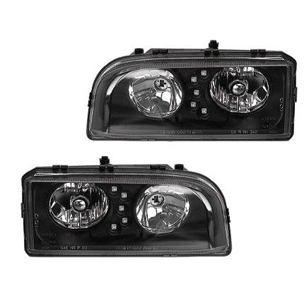 Clear Black Headlamps - Volvo 850  1994-96