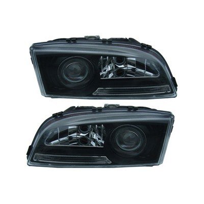 Clear Black Headlamps - Volvo S/V/C70 Classic