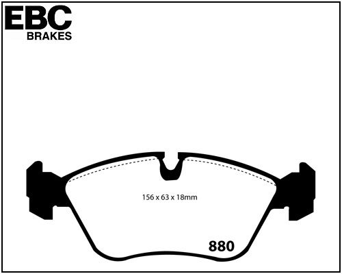 EBC Brakepads Front Axle Volvo 850 / S70 / C70 / V70