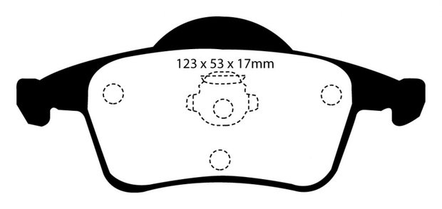 EBC Brakepads Rear Axle Volvo S60 / V70N / S80  2000-04