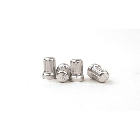 IPD Aluminium Valve Stem Caps with R-logo