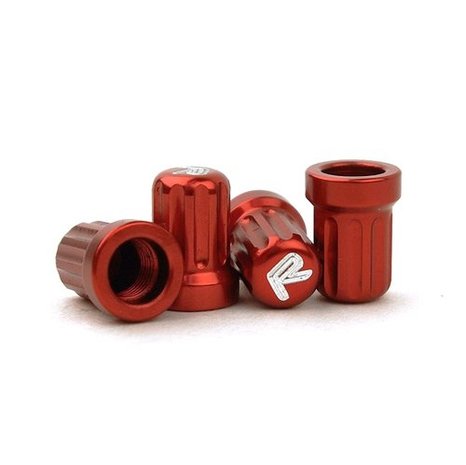 IPD Aluminium Valve Stem Caps with R-logo