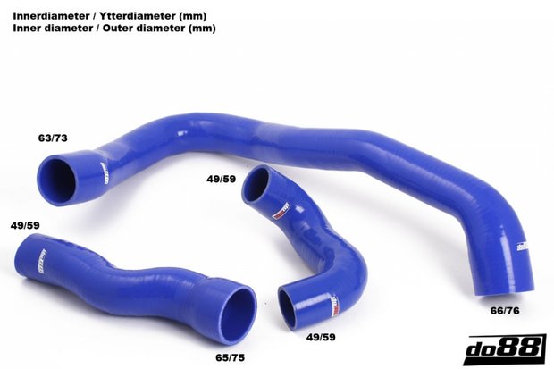 Silicon Turbo Hoses - Volvo S60 / V60 / V70 / 2.0T / T5  2010-13