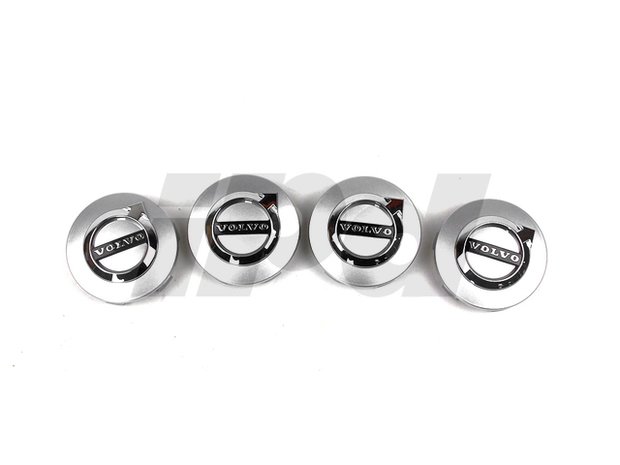 Volvo Center Cap Set Silver